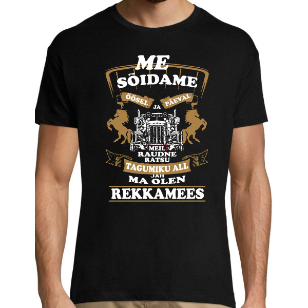 Me sõidame öösel ja päeval meil raudne ratsu tagumikuall t-särk Me sõidame öösel ja päeval meil raudne ratsu tagumikuall t-särk