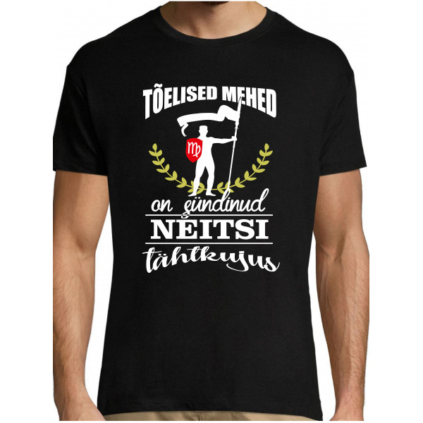 Tõelised mehed on sündinud neitsi tähtkujus T-särk