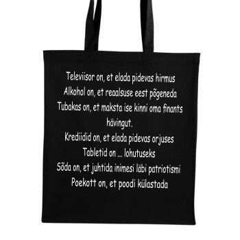 Televiisor on et elada pidevas hirmus – poekott