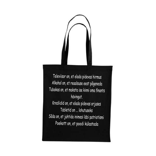 Televiisor on et elada pidevas hirmus – poekott