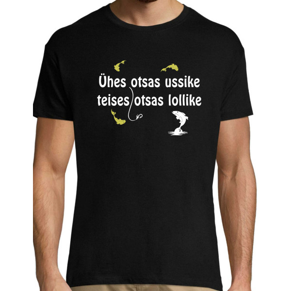 Ühes otsas ussike teises otsas lollike, T-särk Meestele / Naistele