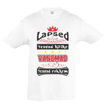 Lapsed teadvad kõike vanemad teavad rohkem Laste T-särk