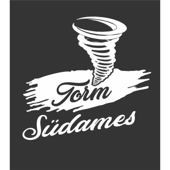 Torm südames Meestele / Naistele T-särk - must   