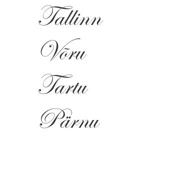 Pusa sinu linna nimega :)  Must / Unisex /  Naistele kui Meestele