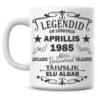 Legendid on sündinud … Sünnipäeva Tass / Aastat ja kuud saab ise valida