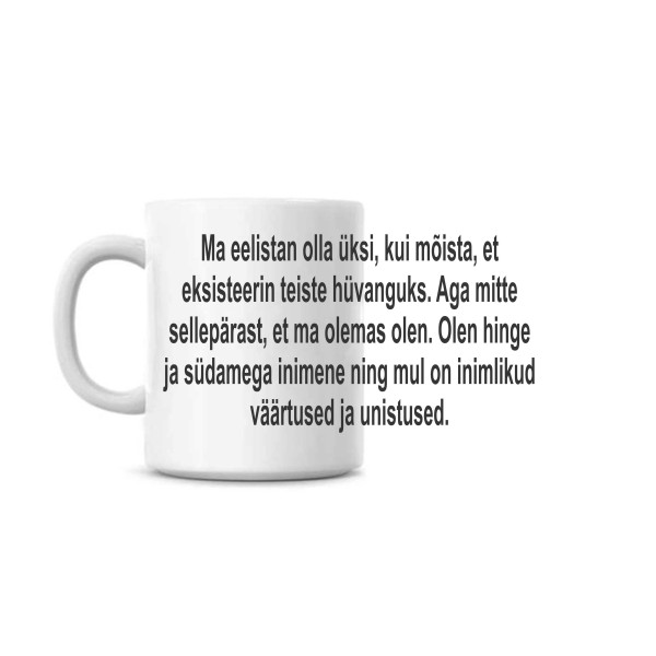 Ma eelistan olla üksi - tass