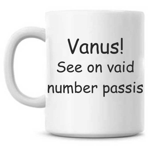 Vanus see on vaid number passis tass