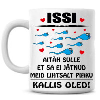 Issi aitäh sulle, et sa ei jätnud meid lihtsalt pihku, kallis oled - tass