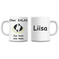 Olen kalad + SINU nimi Tassil