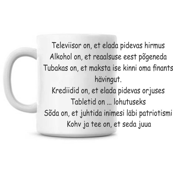 Televiisor on et elada pidevas hirmus – tass